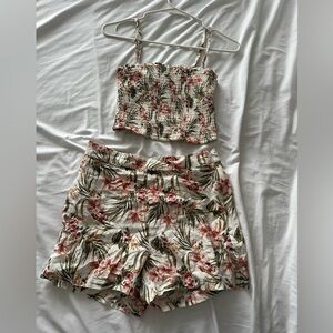 Abercrombie & Fitch Floral Matching Set (Top: M / Bottom: S)